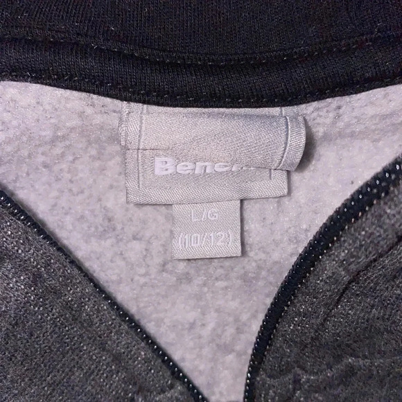 Bench grey logo hoody size boy girl 10/12 - Picture 3 of 6